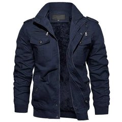 Oversize cotton winter thicken fleece casual jacket with multi-pockets