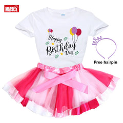 Girls Tutu Set Outfits Skirt Dress