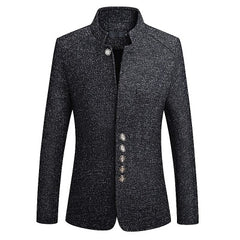 Spring new Chinese style business casual standing collar men’s jacket