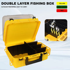 Fishing Tackle Box Double Layer Professional Fishing Accessories Storage Case