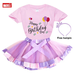 Girls Tutu Set Outfits Skirt Dress