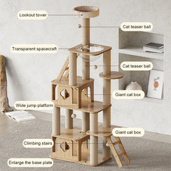 Cat tree for scratching and climbing