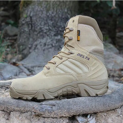 Men Desert Tactical Boots Waterproof Boot Lace Up Combat Ankle Boots Big Size