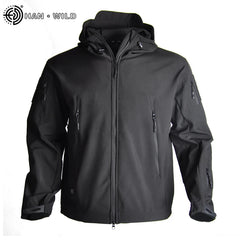 Waterproof, windproof, warm windbreaker soft shell hunting coat