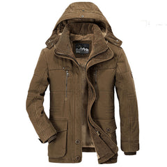 Men's Winter Fleece Jacket Parka Thick Thermal Coat