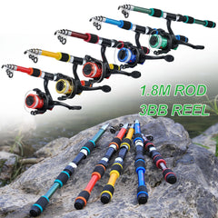 Fishing Rod and Reel Combo 1.8M Telescopic Rod and lots more