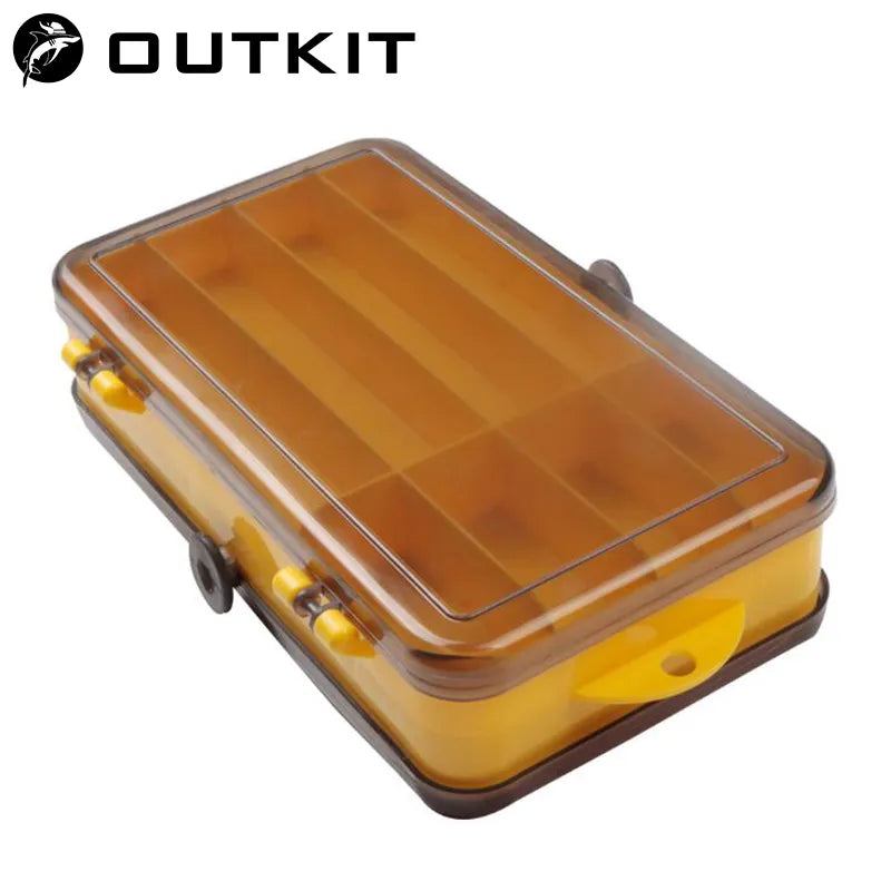 Double Sided Fishing Tackle Box 13 Compartments