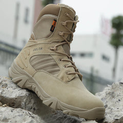 Men Desert Tactical Boots Waterproof Boot Lace Up Combat Ankle Boots Big Size