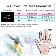 Winter Thermal heated waterproof Gloves - Rechargeable