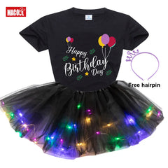 Girls Tutu Set Outfits Skirt Dress