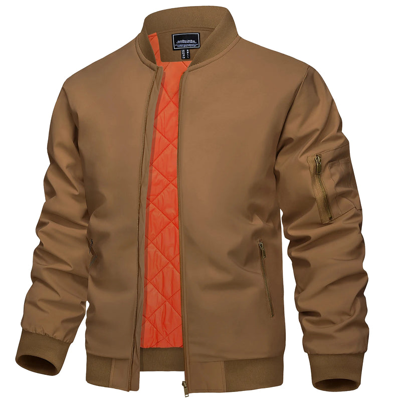 Wind Breaker Jacket Men's Jacket,Casual Street Wear Pilot Bomber Jacket