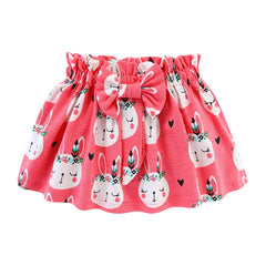 Girls Bunny Clothes T-Shirt and Skirt Outfit