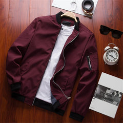 Men Fashion Casual Slim Jacket, Bomber Jacket