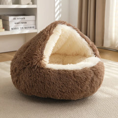 Warm Plush Pet Cat Bed Round Cat Cushion Cat House