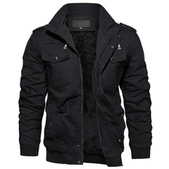 Oversize cotton winter thicken fleece casual jacket with multi-pockets