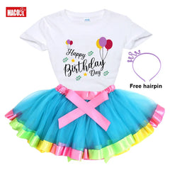 Girls Tutu Set Outfits Skirt Dress