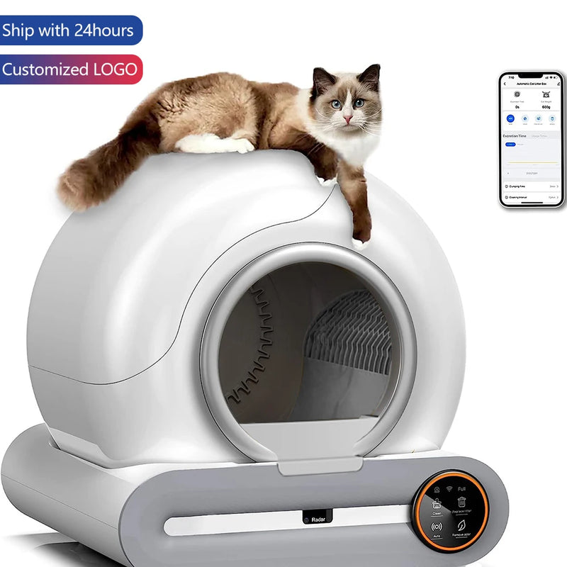 Automatic Cat Litter Box Smart App Control Self Cleaning Litter Boxes