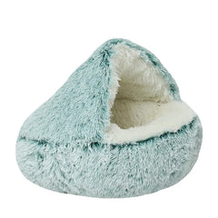 Warm Plush Pet Cat Bed Round Cat Cushion Cat House