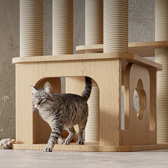 Cat tree for scratching and climbing