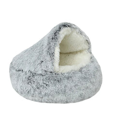 Warm Plush Pet Cat Bed Round Cat Cushion Cat House