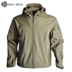 Waterproof, windproof, warm windbreaker soft shell hunting coat