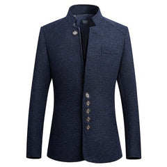 Spring new Chinese style business casual standing collar men’s jacket