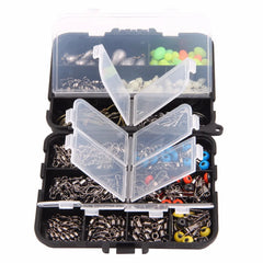 215Pcs/Box Fishing Tackle Accessories Kit With Fishing Hooks and lots more