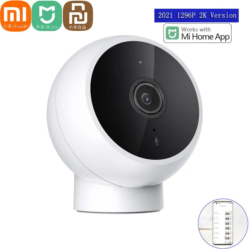 Smart IP Camera 2K 1296P WiFi Night Vision Two Way Audio AI Human Detection