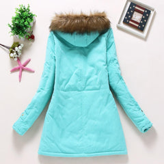 Hooded Medium-Long Casual Parka