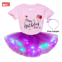 Girls Tutu Set Outfits Skirt Dress