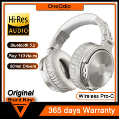 Oneodio Pro-C Wireless Headphones Bluetooth V5.2 With Microphone 110H Playtime