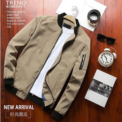 Men Fashion Casual Slim Jacket, Bomber Jacket