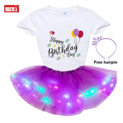 Girls Tutu Set Outfits Skirt Dress