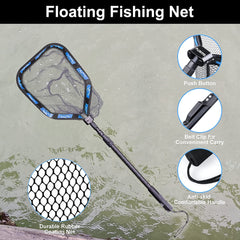 Aluminium Alloy Folded Hand Catch and Release Net fishing net