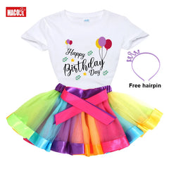 Girls Tutu Set Outfits Skirt Dress