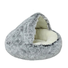 Warm Plush Pet Cat Bed Round Cat Cushion Cat House