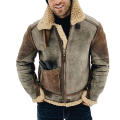 Fur Hood Men Bubble Puffer Jacket With Fur Down Jackets