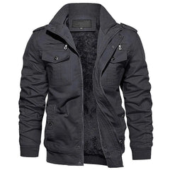 Oversize cotton winter thicken fleece casual jacket with multi-pockets