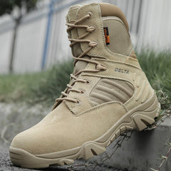 Men Desert Tactical Boots Waterproof Boot Lace Up Combat Ankle Boots Big Size