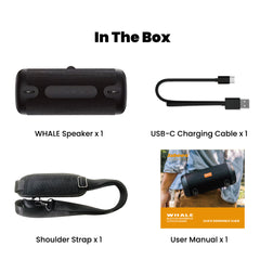 WHALE – Bluetooth IPX7 Waterproof Portable Outdoor Speaker