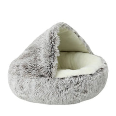 Warm Plush Pet Cat Bed Round Cat Cushion Cat House