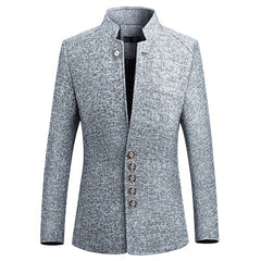 Spring new Chinese style business casual standing collar men’s jacket