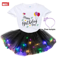 Girls Tutu Set Outfits Skirt Dress