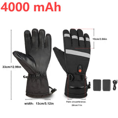 Winter thermal heated waterproof gloves - Rechargeable