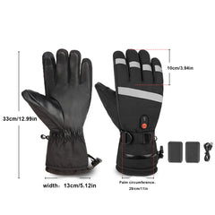 Winter thermal heated waterproof gloves - Rechargeable