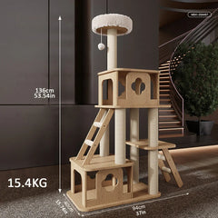 Cat tree for scratching and climbing