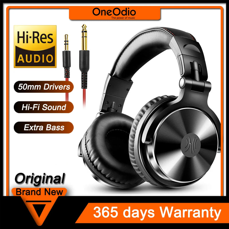 Oneodio Wired Headphones With HiFi Drivers Stereo Big Headphones