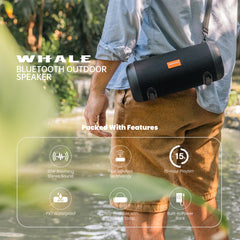 WHALE – Bluetooth IPX7 Waterproof Portable Outdoor Speaker