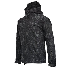 Men Outdoor Jacket Softshell Fleece Jackets Windproof Waterproof Thermal Hiking