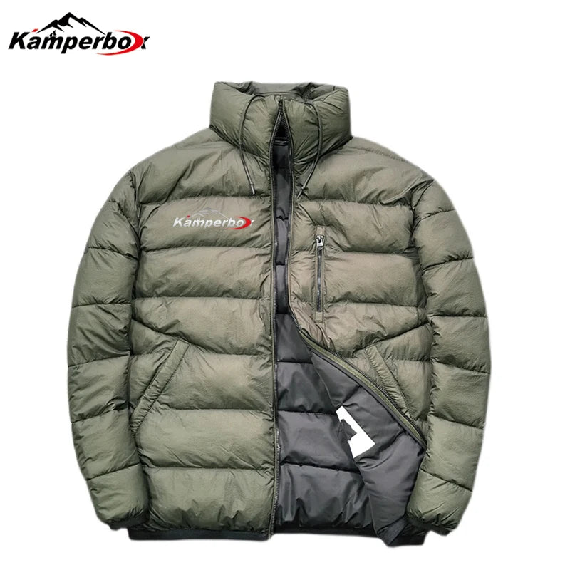 Men's Kamperbox Winter Jacket Winter or Camping. Down Synthetic Ultralight